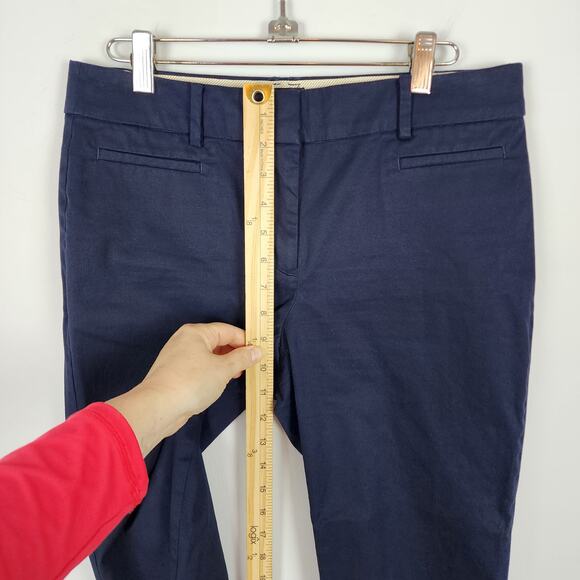 Talbots Perfect Crop Pants Size 6P Petites Blue Classic Fit Pockets Teacher Chic - Picture 9 of 11